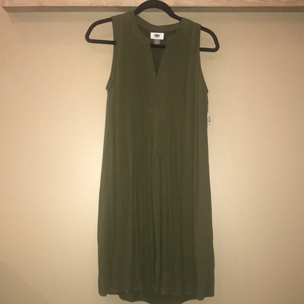 New army green swing dress